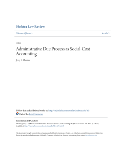 Administrative Due Process as Social-Cost Accounting