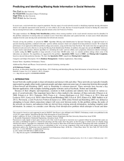 0 Predicting and Identifying Missing Node Information in Social