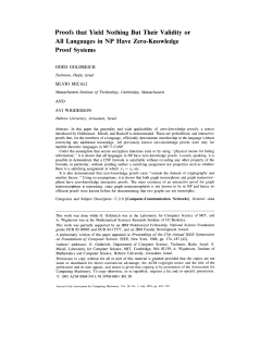 Proofs that yield nothing but their validity or all languages in NP