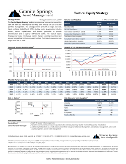 Tactical Equity Strategy - Granite Springs Asset Management, LLC