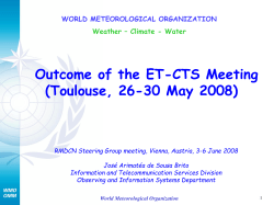 Outcome of ET-CTS meeting