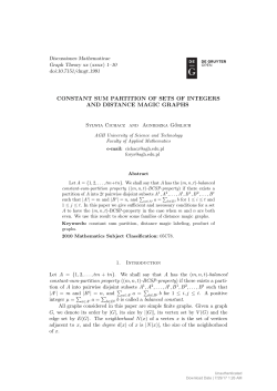 constant sum partition of sets of integers and distance