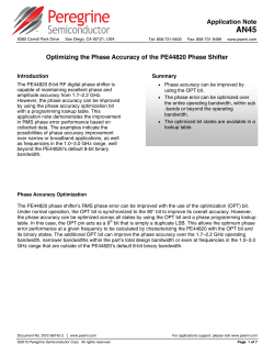 Application Note AN45 - Peregrine Semiconductor