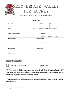 HLV Fall 2017 Player Registration
