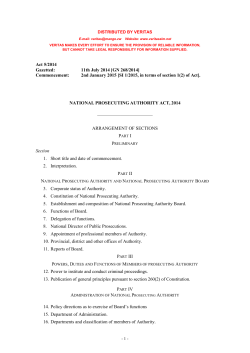 National Prosecuting Authority Act