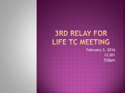 Get to Know your Relay For Life Committee!