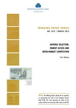 Adverse selection, market access and inter