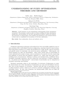 understanding of fuzzy optimization: theories and methods