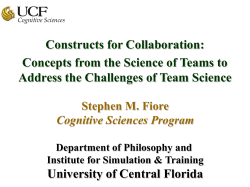 Applying the Science of Teams to Inform Team Science
