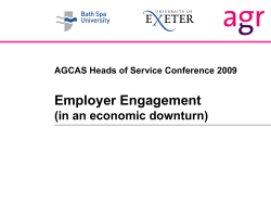 Employer Engagement in an economic downturn