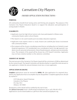 Carnation City Players