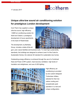 Unique ultra-low sound air conditioning solution for - Cool