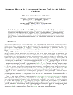 Separation Theorem for K-Independent Subspace Analysis