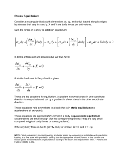 Stress Equilibrium