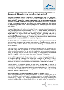 Snowpark Kitzsteinhorn