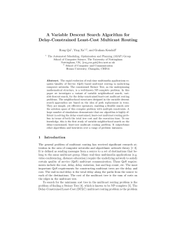 A Variable Descent Search Algorithm for Delay
