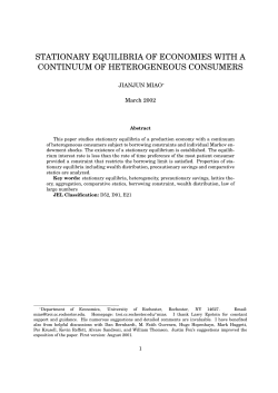 stationary equilibria of economies with a continuum of