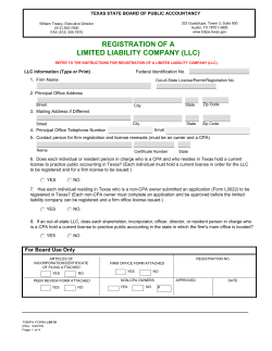 L0010 - Texas State Board of Public Accountancy