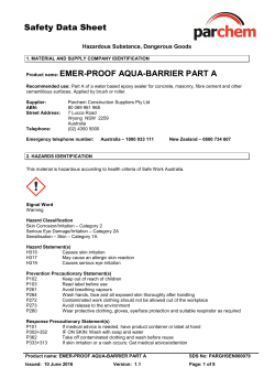 parghsen000079 - emer-proof aqua-barrier part a sds v1.1