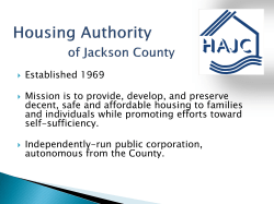 Housing Authority of Jackson County
