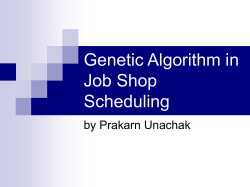 Genetic Algorithms in Job Shop Scheduling