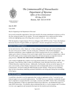 See DOR Commissioner`s memo here