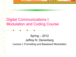 Modulation, Demodulation and Coding Course