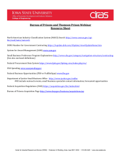 Thomson Prison Government Contractor Factsheet