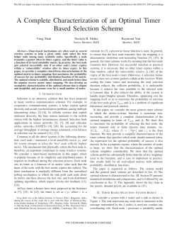 A Complete Characterization of an Optimal Timer