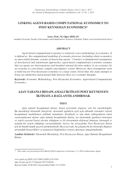 linking agent-based computational economics to post keynesian