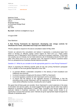 Markham Sivak Floor 4, Competition Policy Ofcom Riverside House