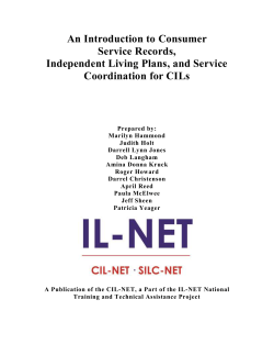 Chapter 5. CSR Documentation: Consumer Service Records