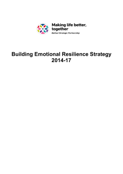 Building Emotional Resilience Strategy 2014-17