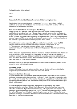 To head teacher of the school 2015 Dear Requests for Medical
