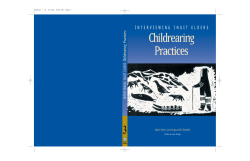 INTERVIEWING INUIT ELDERS Childrearing Practices