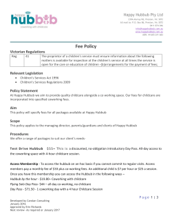 Fee Policy Victorian Regulations