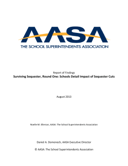 Surviving Sequester, Round One: Schools Detail Impact of