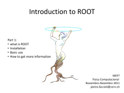 Introduction to ROOT