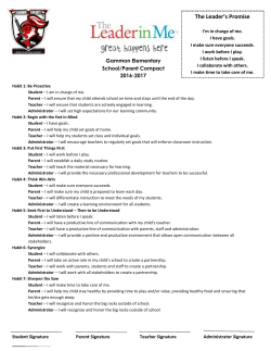 School Parent Compact