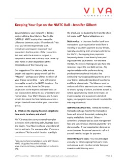 Keeping Your Eye on the NMTC Ball - Jennifer