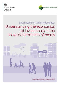 9 Understanding the economics of investments in the social