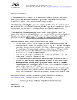 Local Unit Fill-in Bylaws Template (Word)