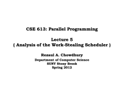 Analysis of the Work-Stealing Scheduler