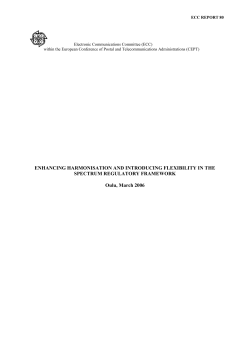 annex 4: cept measures in the spectrum management area