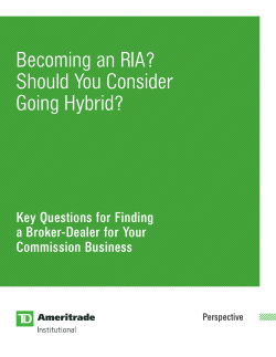 Becoming an RIA? Should You Consider Going Hybrid?