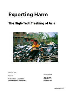 Exporting Harm - Basel Action Network