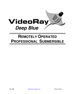 Deep Blue - VideoRay