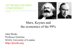 Keynes, The General Theory, 1936, vi-vii, emphasis