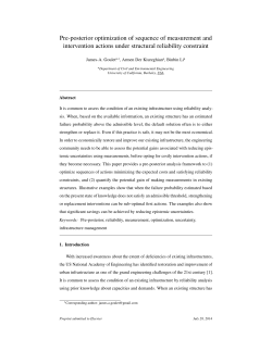 Pre-posterior optimization of sequence of measurement and