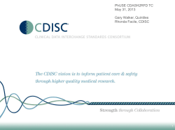 CDASH - PhUSE Wiki